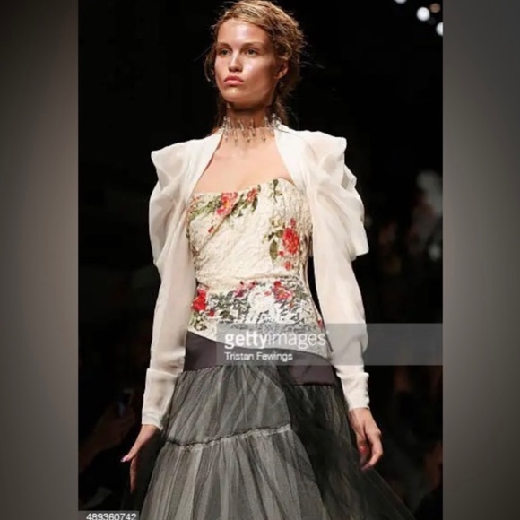 Vivienne Westwood Red Label INSANE S/S 2016 Lotus Flower Lace Corset - Picture 3 of 16